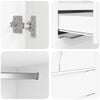 vidaXL Szafkowy Biały 79,5 x 49 x 156 cm Drewno inżynieryjne