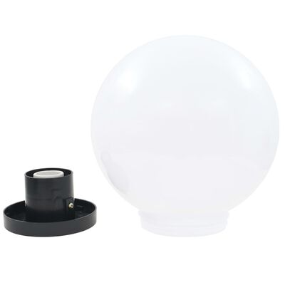 vidaXL Lampy zewnętrzne LED, 2 szt., kule 25 cm, PMMA