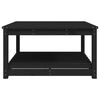 vidaXL Stolik ogrodowy, czarny, 82,5x82,5x45 cm, lite drewno sosnowe