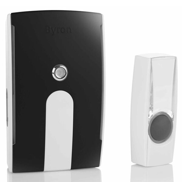 Byron Dzwonek bezprzewodowy i gong z wtyczką, BY514E, 125 m, 10.007.88