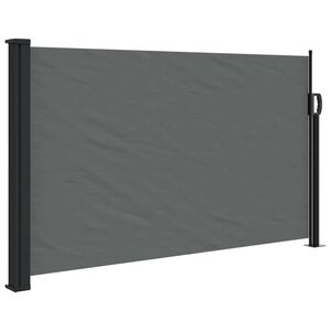 vidaXL Markiza boczna rozkładana antracytowa 120x500 cm
