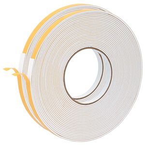 vidaXL Taśma samoprzylepna z pianki 2 szt. Biały 10mm x 10m Pianka CR