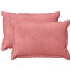 vidaXL Poszewka na poduszkę 2 pcs HOUTEN r&oacute;żowy 40 x 60 cm Welur