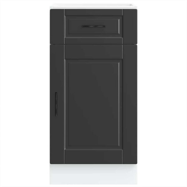 vidaXL Szafka kuchenna dolna, Porto, czarna, materiał drewnopochodny