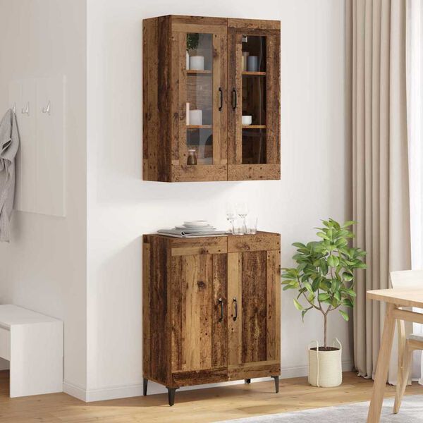 vidaXL Highboard Stare drewno 69,5 x 34 x 180 cm