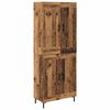 vidaXL Highboard 2 pcs Stare drewno Materiał drewnopochodny