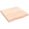 vidaXL Blat stołu, 60x60x(2-6) cm, surowe lite drewno dębowe