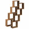 vidaXL P&oacute;łka ścienna w formie kostek, stare drewno, 90x15x119,5 cm