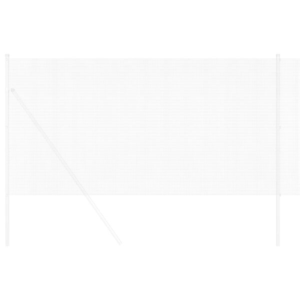 vidaXL Spawana siatka ogrodzeniowa Srebrny 0.6 x 10 m