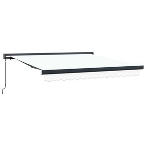 vidaXL Markiza wysuwana Biały 300 x 250 cm Canvas i Aluminium