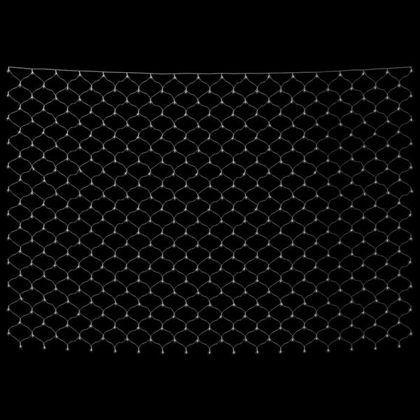 vidaXL Siatka z lampek LED, zimna biel, 4x4 m, 544 LED