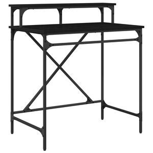 vidaXL Biurko Czarny Dąb 80 x 50 x 90 cm Drewno inżynieryjne