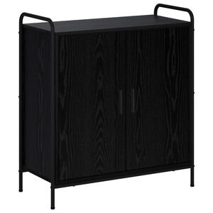 vidaXL Bufet Czarny dąb 97 x 33 x 81 cm Drewno inżynieryjne
