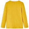 Koszulka dziecięca z długimi rękawami, ciemna ochra, 104