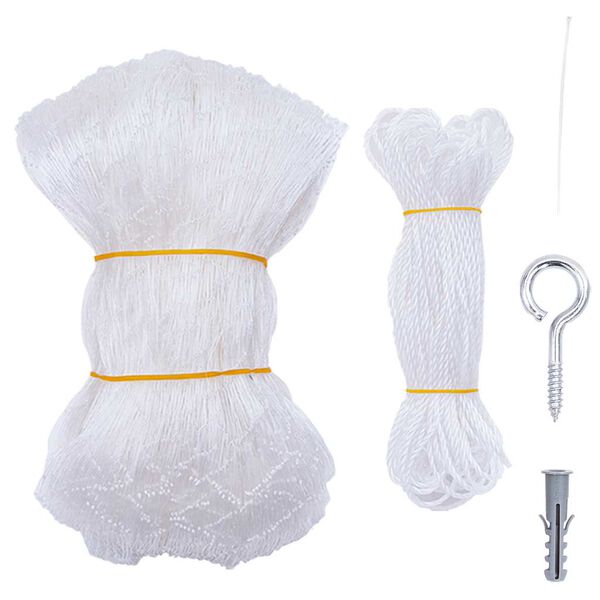 vidaXL Siatka dla kota przezroczysta 3x2 m Nylon