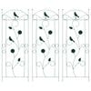 vidaXL Ogrodzenie Ogrodowe 3 szt. Zielony 110 x 40 cm Stal