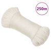 vidaXL Linka robocza, biała, 8 mm, 250 m, polipropylen