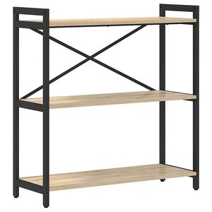 vidaXL P&oacute;łka na książki 80 x 30 x 85 cm Drewno inżynieryjne Dąb Sonoma