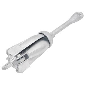 vidaXL Składana kotwica, srebrna, 2,5 kg, żeliwo ciągliwe