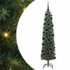 vidaXL Sztuczna choinka z podstawą Zielony 180 cm PVC, stal i plastik