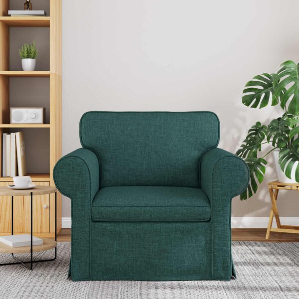 vidaXL Sofa Ciemna zieleń