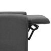 vidaXL Fotel masujący, jasnoszary, obity tkaniną