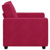 vidaXL Sofa Fotel Wino Czerwone 100x78x84 cm Aksamit