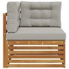 vidaXL Sofa narożna na zewnątrz Lite Drewno Akacji Naturalny