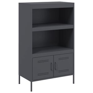 vidaXL Szafka, antracytowa, 68x39x113 cm, stal