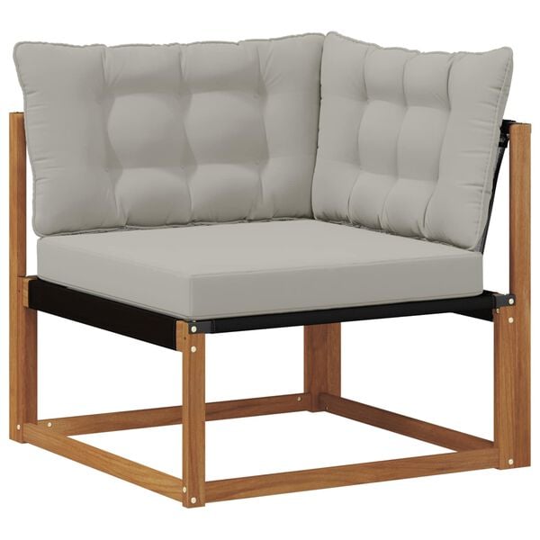vidaXL Sofa narożna na zewnątrz Lite Drewno Akacji Naturalny