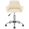 vidaXL Obrotowe krzesła stołowe, 2 szt., kremowe, aksamitne