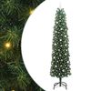 vidaXL Sztuczna choinka Zielony 240 cm PVC, stal i plastik
