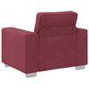 vidaXL Sofa Czerwone wino 100 x 80 x 82 cm tkanina