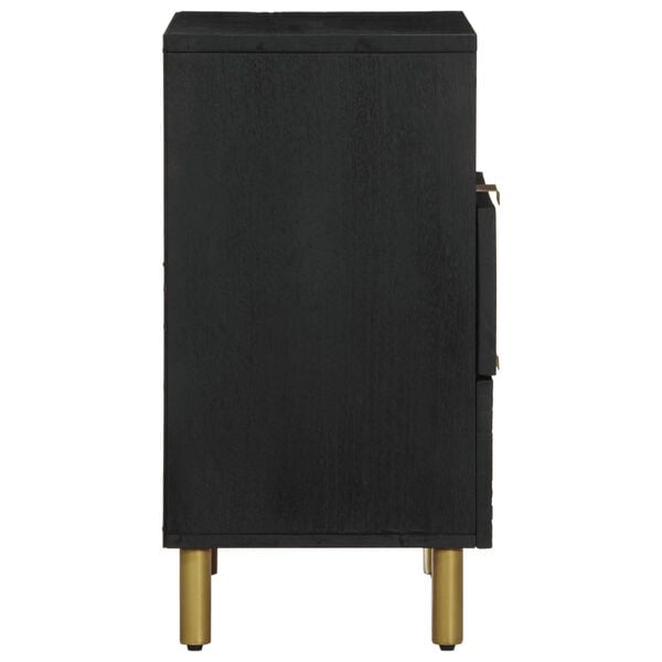 vidaXL Szafka nocna, czarna, 50x33x62 cm, materiał drewnopochodny