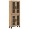 vidaXL Highboard 2 pcs Dąb rzemieślniczy 69,5 x 34 x 180 cm