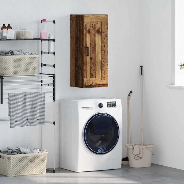 vidaXL Szafka wisząca Stare drewno 34,5 x 34 x 90 cm