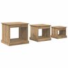 vidaXL Stolik kawowy 3 pcs Dąb rzemieślniczy 48 x 45 x 45 cm