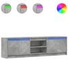 vidaXL Szafka pod TV z LED, szarość betonu, 180x34x50 cm