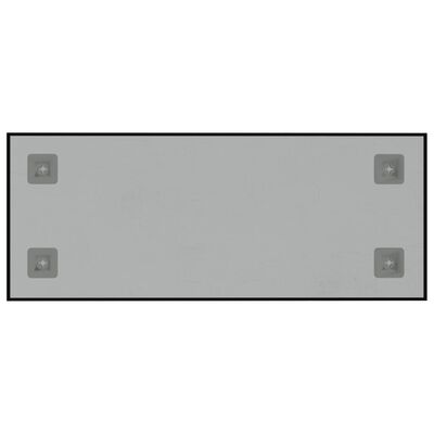 vidaXL Ścienna tablica magnetyczna, czarna, 50x20 cm, szkło hartowane