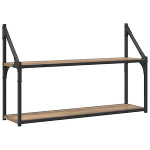 vidaXL P&oacute;łka ścienna Do montażu na ścianie Dąb artisan 80 x 21 x 51 cm