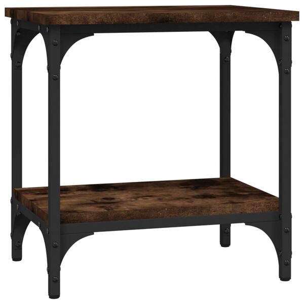 vidaXL Stolik boczny, przydymiony dąb, 40x30x42 cm