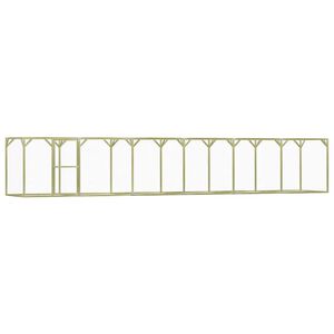 vidaXL Klatka dla drobiu, 1,5x9x1,5 m, impregnowane drewno sosnowe
