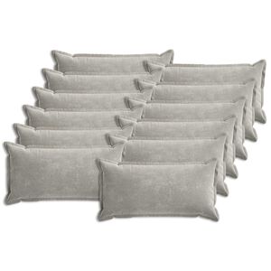 vidaXL Poszewka na poduszkę 12 pcs HOUTEN jasnoszary 40 x 80 cm