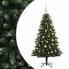 vidaXL Sztuczna choinka z bombkami 120 cm 150 LED Ciepła biel