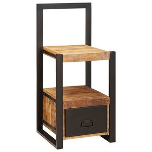 vidaXL Wieszak do ubrań z p&oacute;łką Brązowy 40 x 40 x 90 cm Drewno z mango
