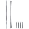 vidaXL Uchwyt 12 pcs Srebrny 107 x 3.6 x 23 mm Stal nierdzewna