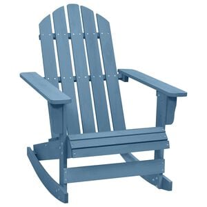 vidaXL Ogrodowy fotel bujany Adirondack, drewno jodłowe, niebieskie
