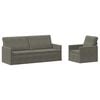 vidaXL Zestaw Sof 2 pcs jasnoszary Tkanina sztruksowa