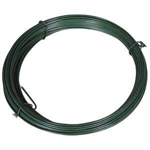 vidaXL Drut naciągowy do ogrodzenia, 25 m, 1,4/2 mm, stalowy, zielony
