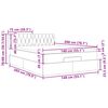 vidaXL Rama ł&oacute;żka otomana z materacem, brązowa, 140x200 cm, tkanina